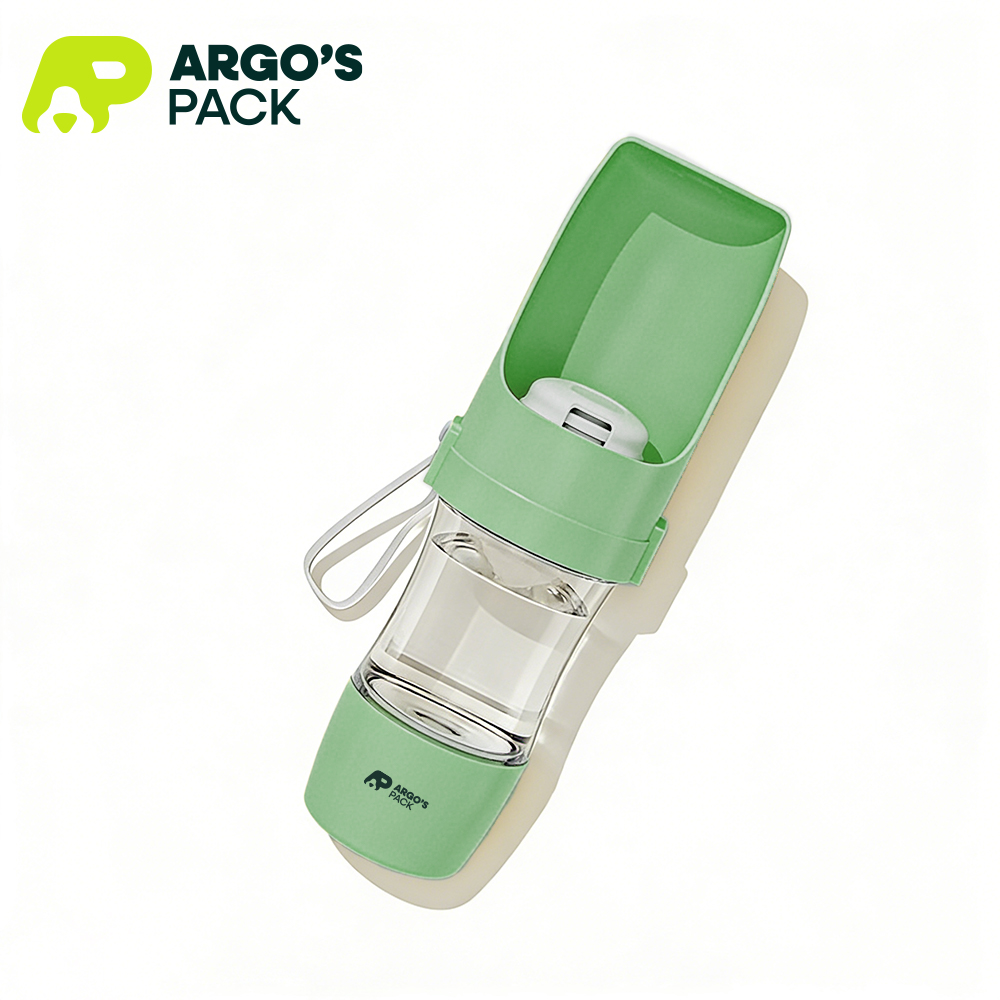 Pet Cup Verde ARGO'S PACK - Bebedero portátil